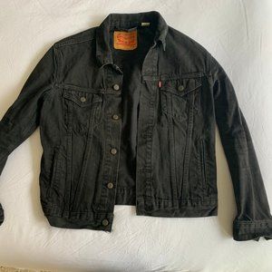 Levi's® Premium Black Denim Trucker Jacket JACKET